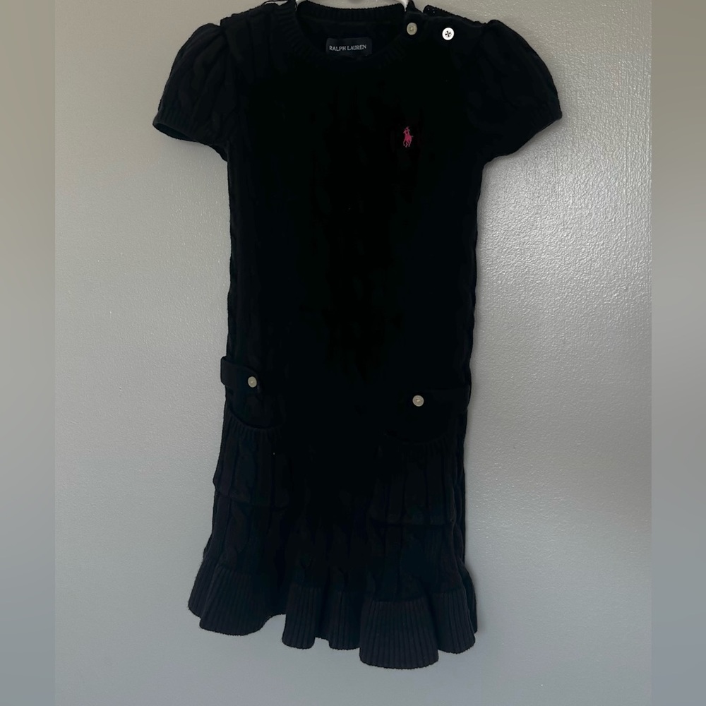 Girl’s Navy Polo by Ralph Lauren Knit Dress